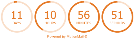 Dynamic countdown featuring the number of days, hours, minutes, and seconds until Tech Tour