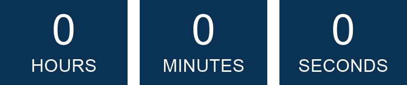 Clock counting down to the time of the vice presidential debate: 9 PM EST.