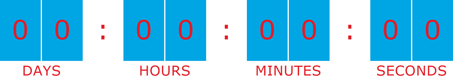 countdown clock to midnight on 3/31/21