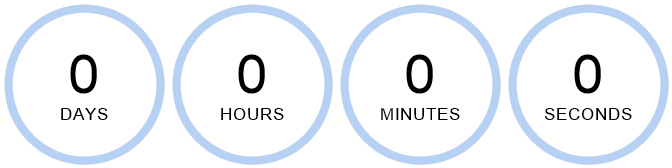 Countdown clock set to midnight on 7/25/22