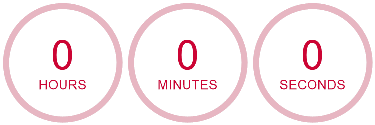 HURRY - TIME IS RUNNING OUT!