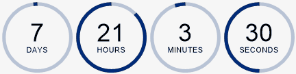 Sale countdown timer